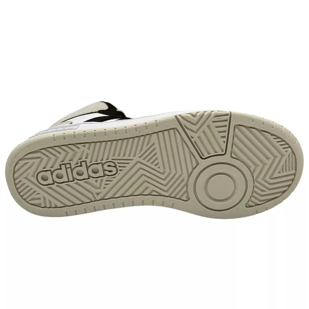 Adidas Hoops 3.0 Mid Top Youth Boys/Girls Basketball Sneaker Sz 5.5‎ Black/White